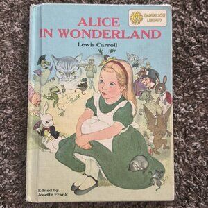 Vintage 1955 Alice in Wonderland / Peter Pan Book Lewis Carroll Dandelion